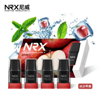 2019新款NRX3尼威三代Air正品電子煙菸彈水果味專用煙彈-冰沙蘋果4入