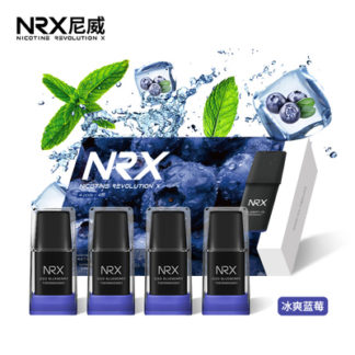 2019新款NRX3尼威三代Air正品電子煙菸彈水果味專用煙彈-冰爽藍莓4入