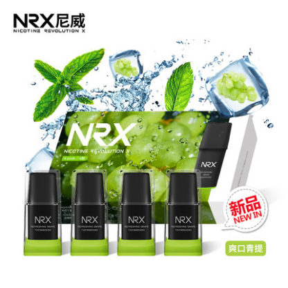 2019新款NRX3尼威三代Air正品電子煙菸彈水果味專用煙彈-爽口青提4入